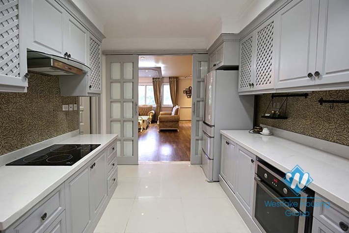 Spacious apartment with 03 bedrooms for rent in Ciputra Tay Ho, Hanoi.